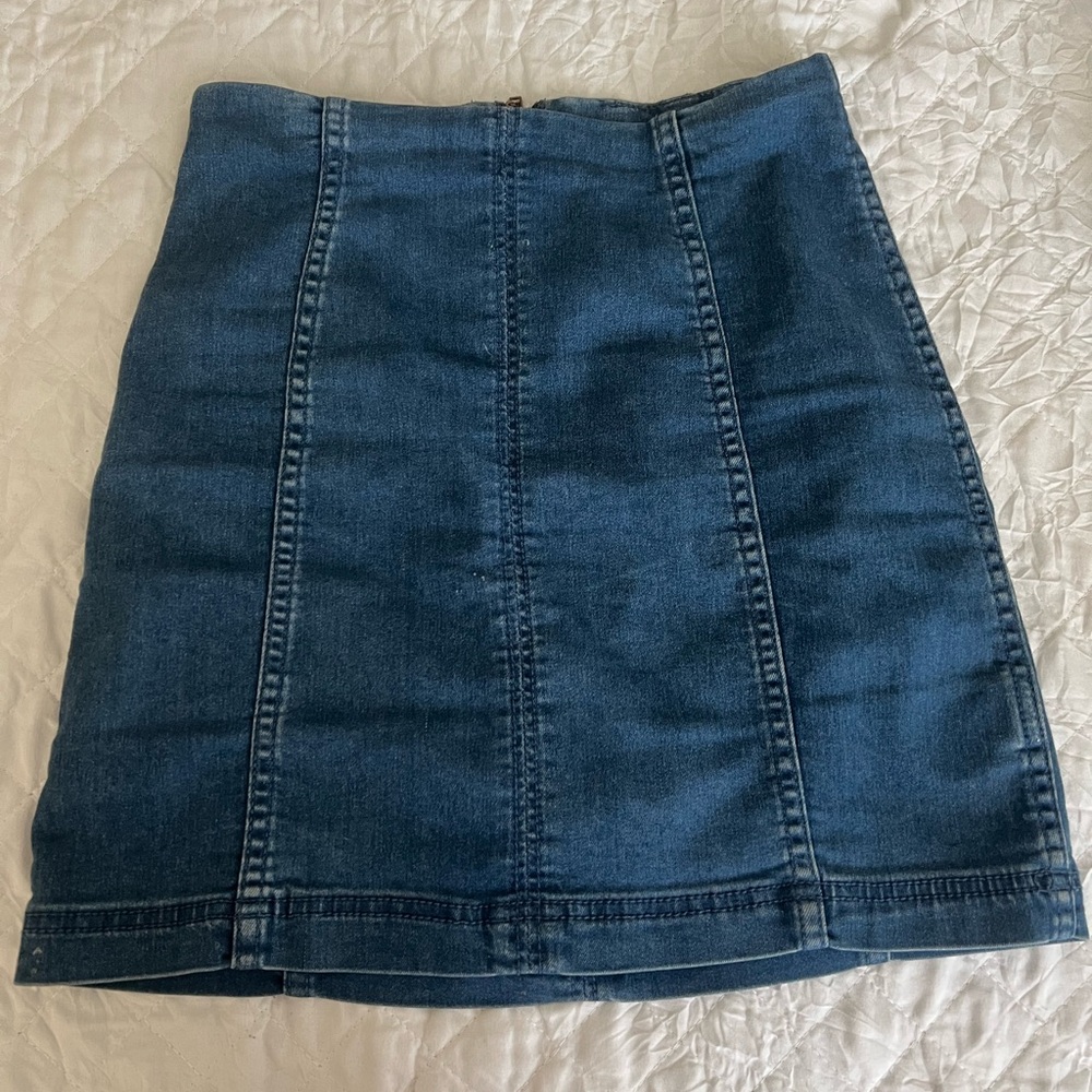 FREE PEOPLE DENIM SKIRT